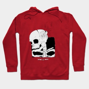 skull and music Hoodie